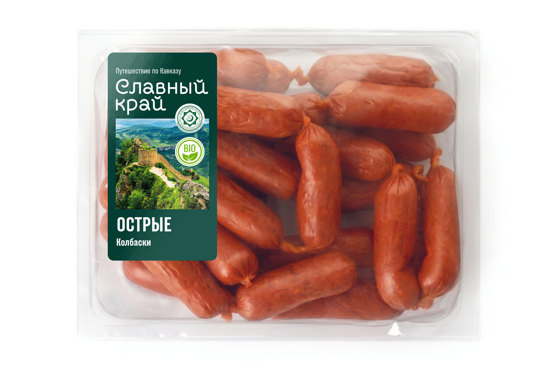 КОЛБАСКИ ПОЛУКОПЧЕНЫЕ "ОСТРЫЕ"